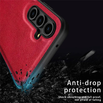 For Samsung Galaxy A16 5G Case Retro Leather Coated PC+TPU Anti-Shock Phone Cover