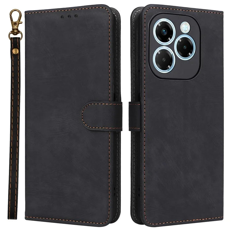 For Infinix Note 40X 5G X6838 Wallet Case RFID Blocking PU Leather Cover Stand View