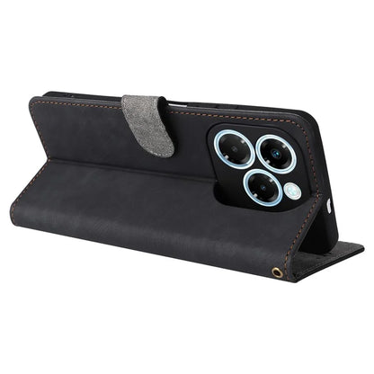For Infinix Note 40X 5G X6838 Wallet Case RFID Blocking PU Leather Cover Stand View