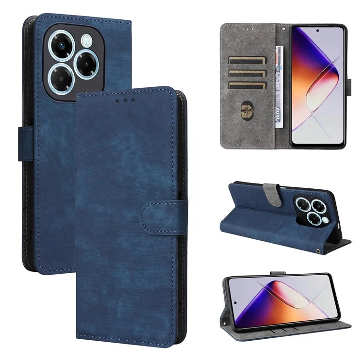 For Infinix Note 40X 5G X6838 Wallet Case RFID Blocking PU Leather Cover Stand View