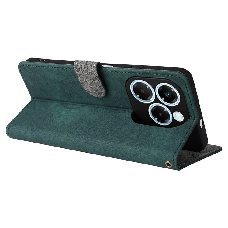 For Infinix Note 40X 5G X6838 Wallet Case RFID Blocking PU Leather Cover Stand View