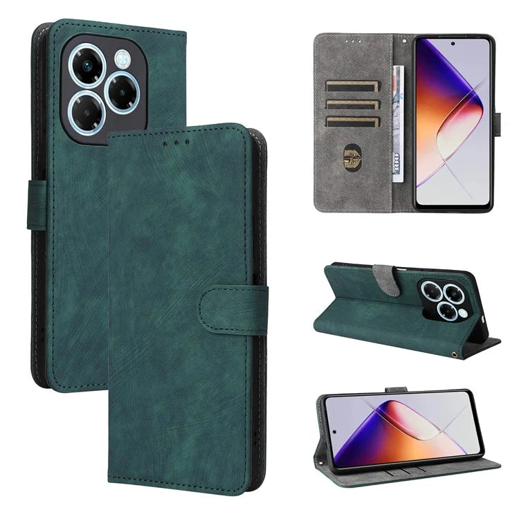 For Infinix Note 40X 5G X6838 Wallet Case RFID Blocking PU Leather Cover Stand View