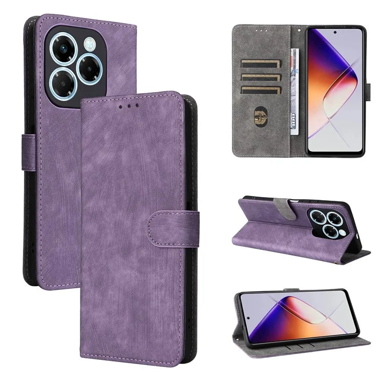 For Infinix Note 40X 5G X6838 Wallet Case RFID Blocking PU Leather Cover Stand View