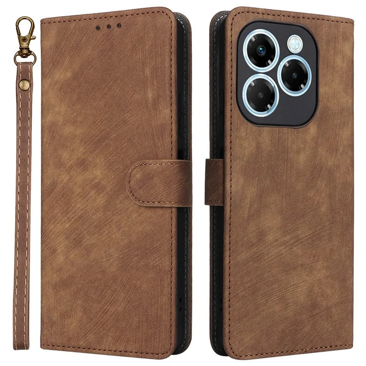 For Infinix Note 40X 5G X6838 Wallet Case RFID Blocking PU Leather Cover Stand View