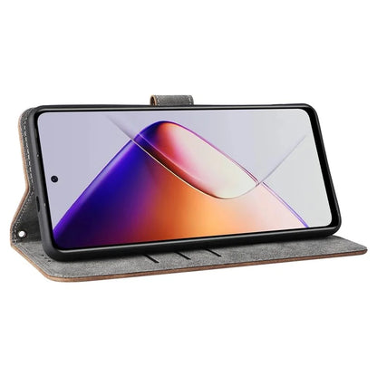 For Infinix Note 40X 5G X6838 Wallet Case RFID Blocking PU Leather Cover Stand View