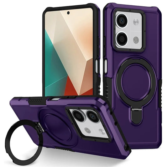 For Xiaomi Redmi Note 13 5G Case Ring Holder Kickstand TPU+PC Phone Cover
