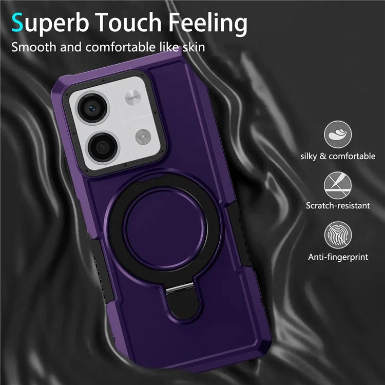 For Xiaomi Redmi Note 13 5G Case Ring Holder Kickstand TPU+PC Phone Cover