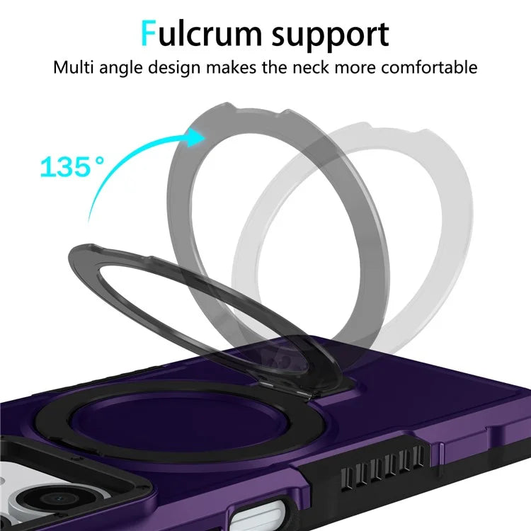 For Xiaomi Redmi Note 13 5G Case Ring Holder Kickstand TPU+PC Phone Cover