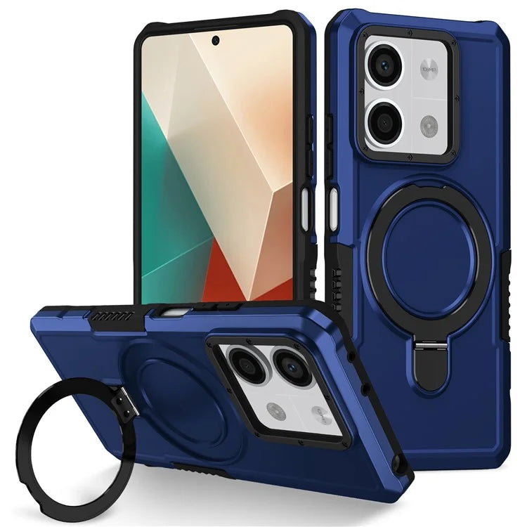 For Xiaomi Redmi Note 13 5G Case Ring Holder Kickstand TPU+PC Phone Cover