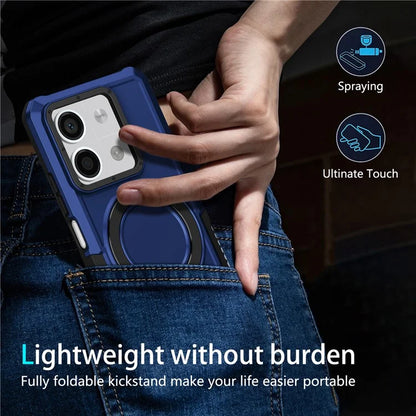 For Xiaomi Redmi Note 13 5G Case Ring Holder Kickstand TPU+PC Phone Cover