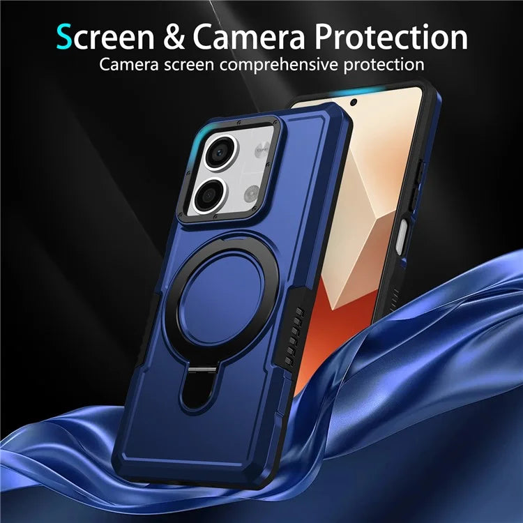 For Xiaomi Redmi Note 13 5G Case Ring Holder Kickstand TPU+PC Phone Cover