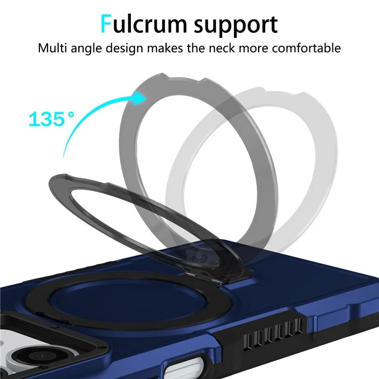 For Xiaomi Redmi Note 13 5G Case Ring Holder Kickstand TPU+PC Phone Cover