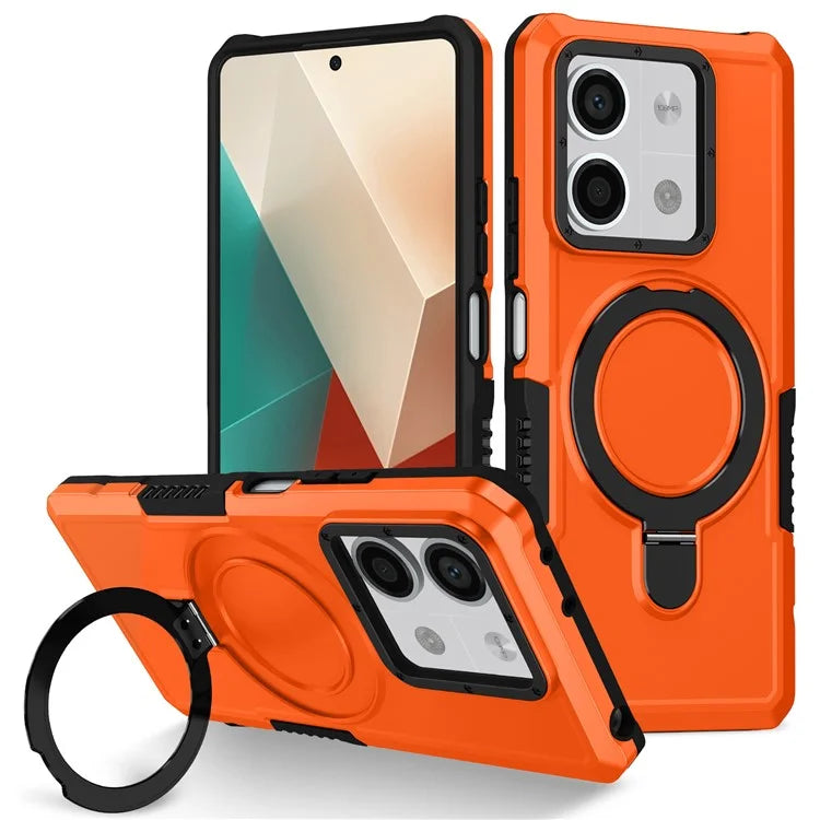 For Xiaomi Redmi Note 13 5G Case Ring Holder Kickstand TPU+PC Phone Cover
