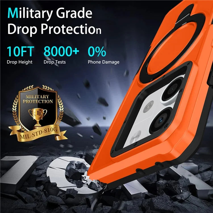 For Xiaomi Redmi Note 13 5G Case Ring Holder Kickstand TPU+PC Phone Cover