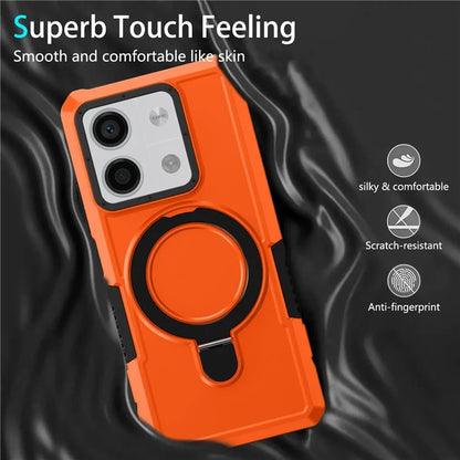 For Xiaomi Redmi Note 13 5G Case Ring Holder Kickstand TPU+PC Phone Cover