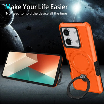 For Xiaomi Redmi Note 13 5G Case Ring Holder Kickstand TPU+PC Phone Cover