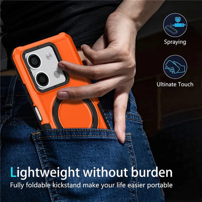For Xiaomi Redmi Note 13 5G Case Ring Holder Kickstand TPU+PC Phone Cover