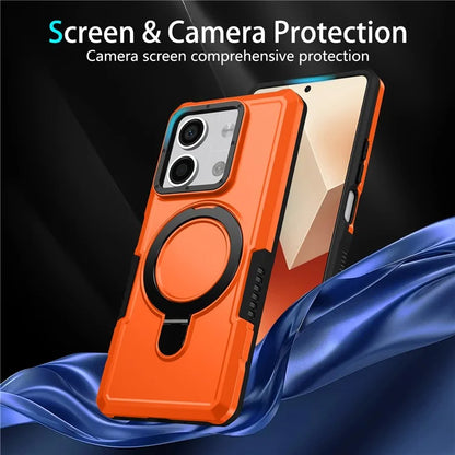 For Xiaomi Redmi Note 13 5G Case Ring Holder Kickstand TPU+PC Phone Cover