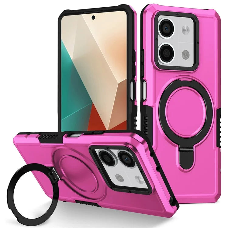 For Xiaomi Redmi Note 13 5G Case Ring Holder Kickstand TPU+PC Phone Cover