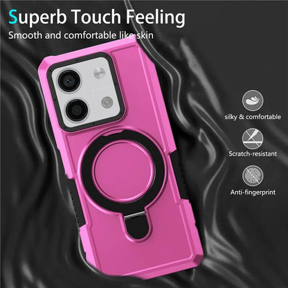 For Xiaomi Redmi Note 13 5G Case Ring Holder Kickstand TPU+PC Phone Cover