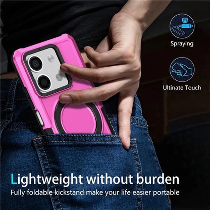 For Xiaomi Redmi Note 13 5G Case Ring Holder Kickstand TPU+PC Phone Cover