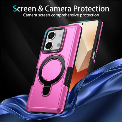 For Xiaomi Redmi Note 13 5G Case Ring Holder Kickstand TPU+PC Phone Cover