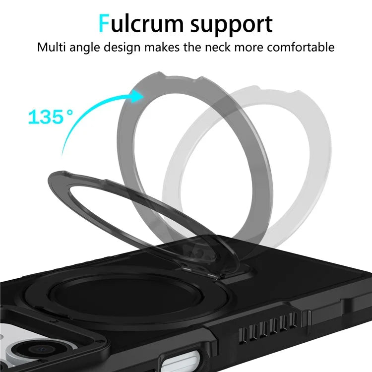 For Xiaomi Redmi Note 13 5G Case Ring Holder Kickstand TPU+PC Phone Cover