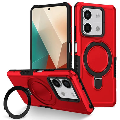 For Xiaomi Redmi Note 13 5G Case Ring Holder Kickstand TPU+PC Phone Cover