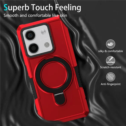 For Xiaomi Redmi Note 13 5G Case Ring Holder Kickstand TPU+PC Phone Cover