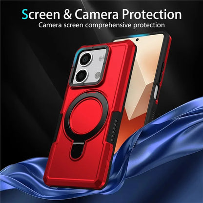 For Xiaomi Redmi Note 13 5G Case Ring Holder Kickstand TPU+PC Phone Cover