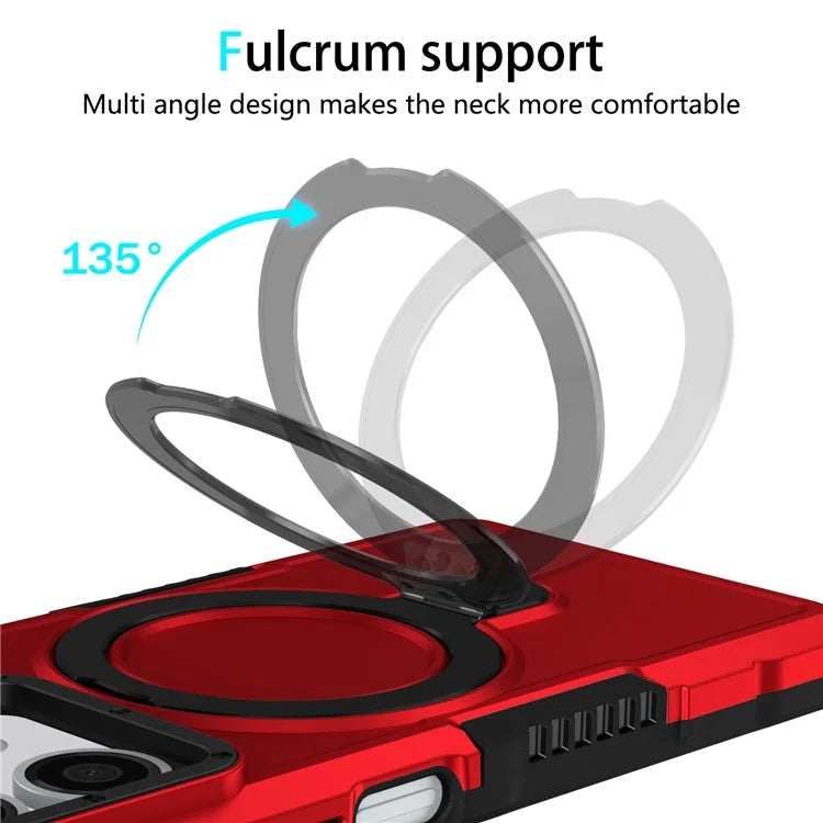 For Xiaomi Redmi Note 13 5G Case Ring Holder Kickstand TPU+PC Phone Cover