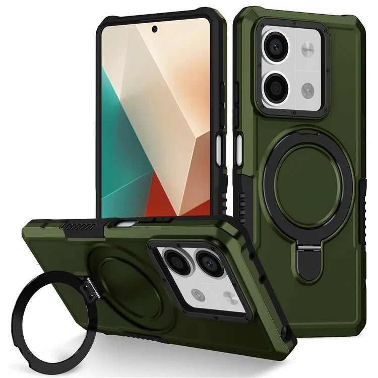 For Xiaomi Redmi Note 13 5G Case Ring Holder Kickstand TPU+PC Phone Cover