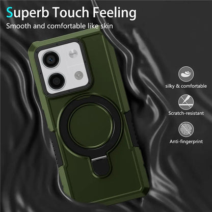 For Xiaomi Redmi Note 13 5G Case Ring Holder Kickstand TPU+PC Phone Cover