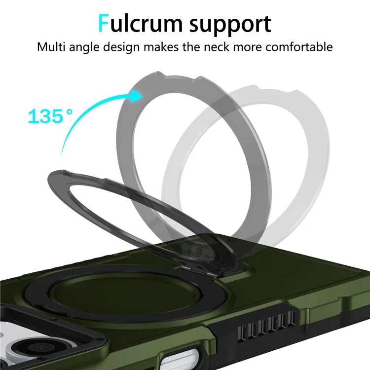 For Xiaomi Redmi Note 13 5G Case Ring Holder Kickstand TPU+PC Phone Cover