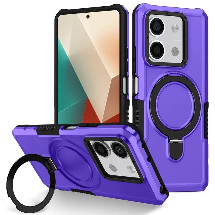 For Xiaomi Redmi Note 13 5G Case Ring Holder Kickstand TPU+PC Phone Cover
