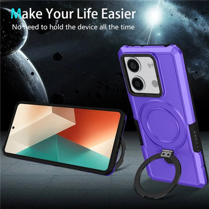 For Xiaomi Redmi Note 13 5G Case Ring Holder Kickstand TPU+PC Phone Cover