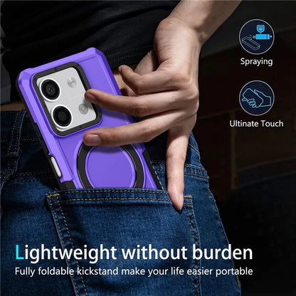For Xiaomi Redmi Note 13 5G Case Ring Holder Kickstand TPU+PC Phone Cover