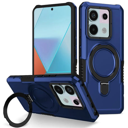 For Xiaomi Poco X6 5G / Redmi Note 13 Pro 5G Case Ring Holder Kickstand TPU+PC Phone Cover
