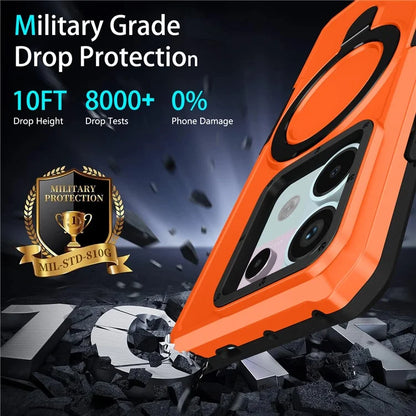 For Xiaomi Poco X6 5G / Redmi Note 13 Pro 5G Case Ring Holder Kickstand TPU+PC Phone Cover