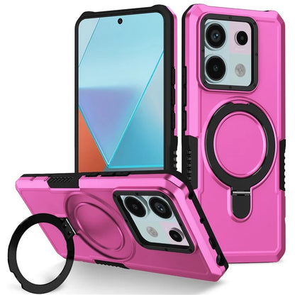 For Xiaomi Poco X6 5G / Redmi Note 13 Pro 5G Case Ring Holder Kickstand TPU+PC Phone Cover