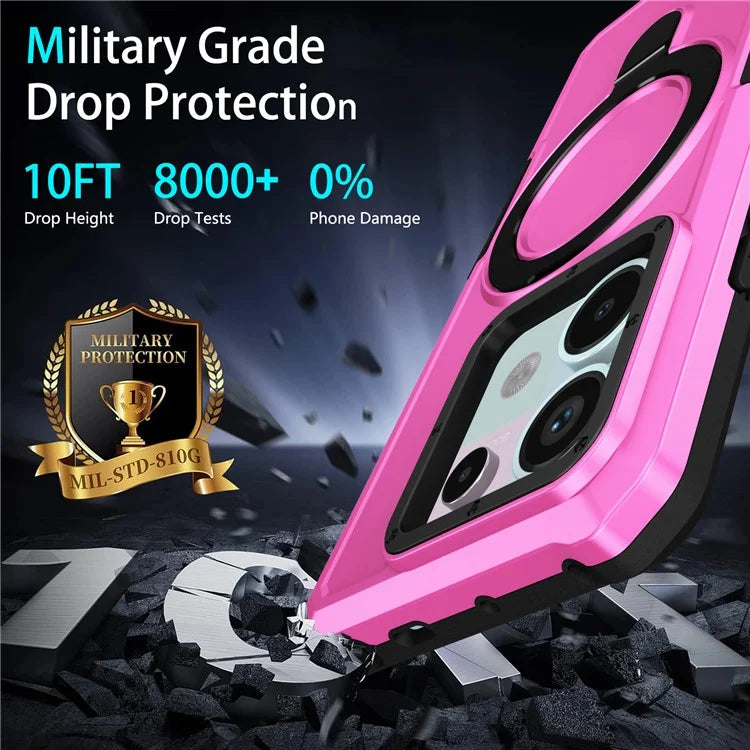 For Xiaomi Poco X6 5G / Redmi Note 13 Pro 5G Case Ring Holder Kickstand TPU+PC Phone Cover