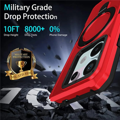 For Xiaomi Poco X6 5G / Redmi Note 13 Pro 5G Case Ring Holder Kickstand TPU+PC Phone Cover