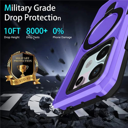 For Xiaomi Poco X6 5G / Redmi Note 13 Pro 5G Case Ring Holder Kickstand TPU+PC Phone Cover