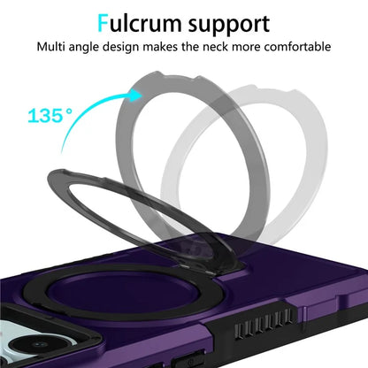 For Xiaomi Poco X6 5G / Redmi Note 13 Pro 5G Case Ring Holder Kickstand TPU+PC Phone Cover