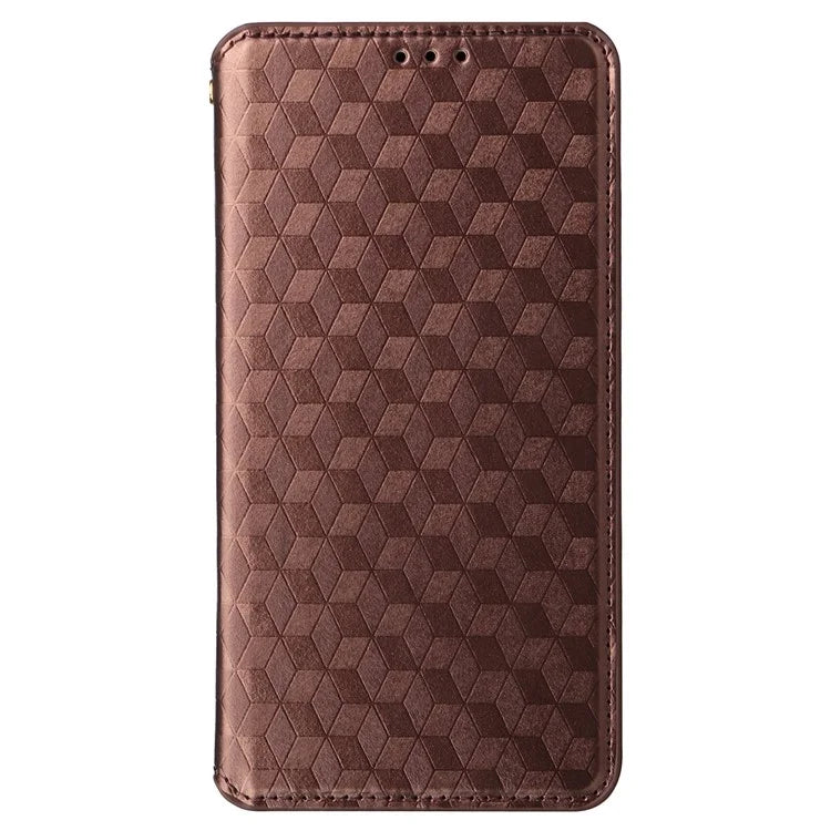 For Xiaomi Redmi K70 Ultra Wallet Case Rhombus Imprinted Leather Phone Cover