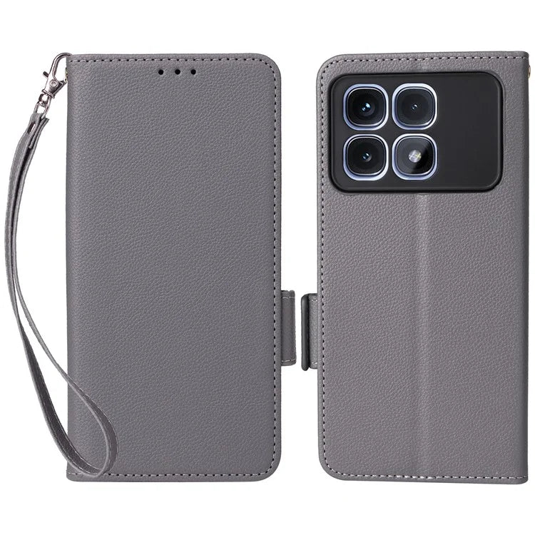 For Xiaomi Redmi K70 Ultra Case Litchi Texture PU Leather Wallet Flip Phone Cover