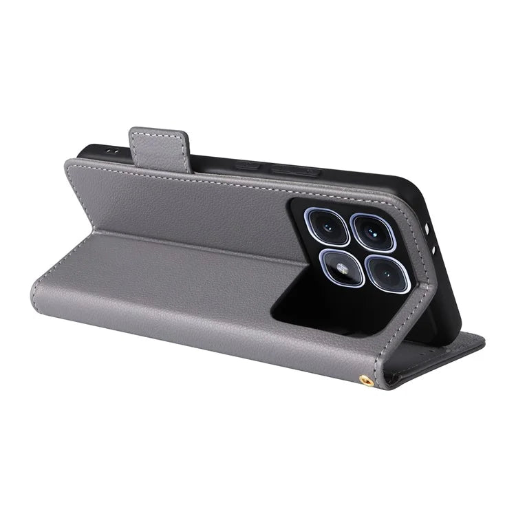 For Xiaomi Redmi K70 Ultra Case Litchi Texture PU Leather Wallet Flip Phone Cover
