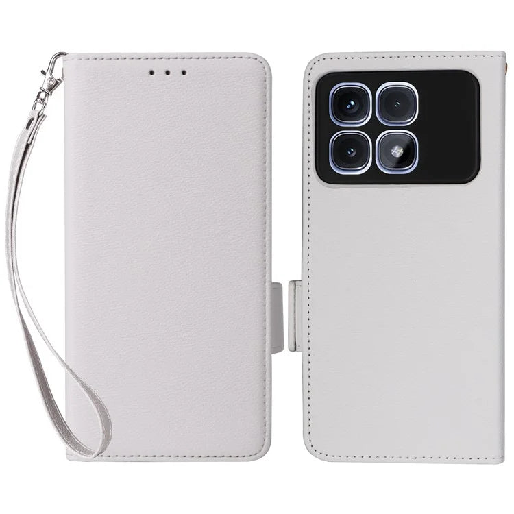 For Xiaomi Redmi K70 Ultra Case Litchi Texture PU Leather Wallet Flip Phone Cover
