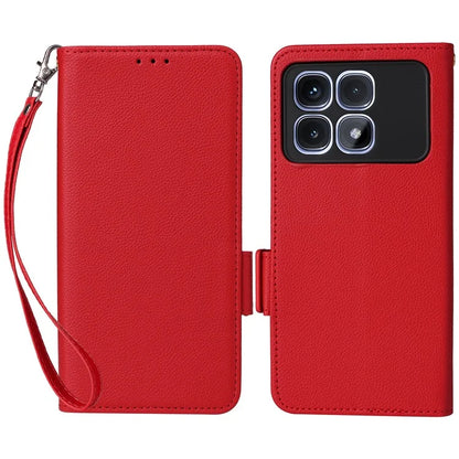 For Xiaomi Redmi K70 Ultra Case Litchi Texture PU Leather Wallet Flip Phone Cover