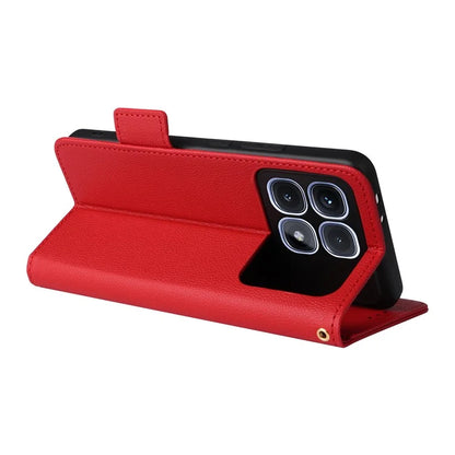For Xiaomi Redmi K70 Ultra Case Litchi Texture PU Leather Wallet Flip Phone Cover